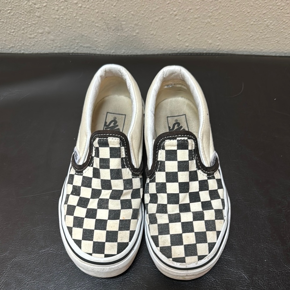 Vans Kids Checkered Slip-On Sneakers